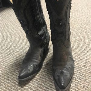 Vintage Corral sequin butterfly cowboy boots